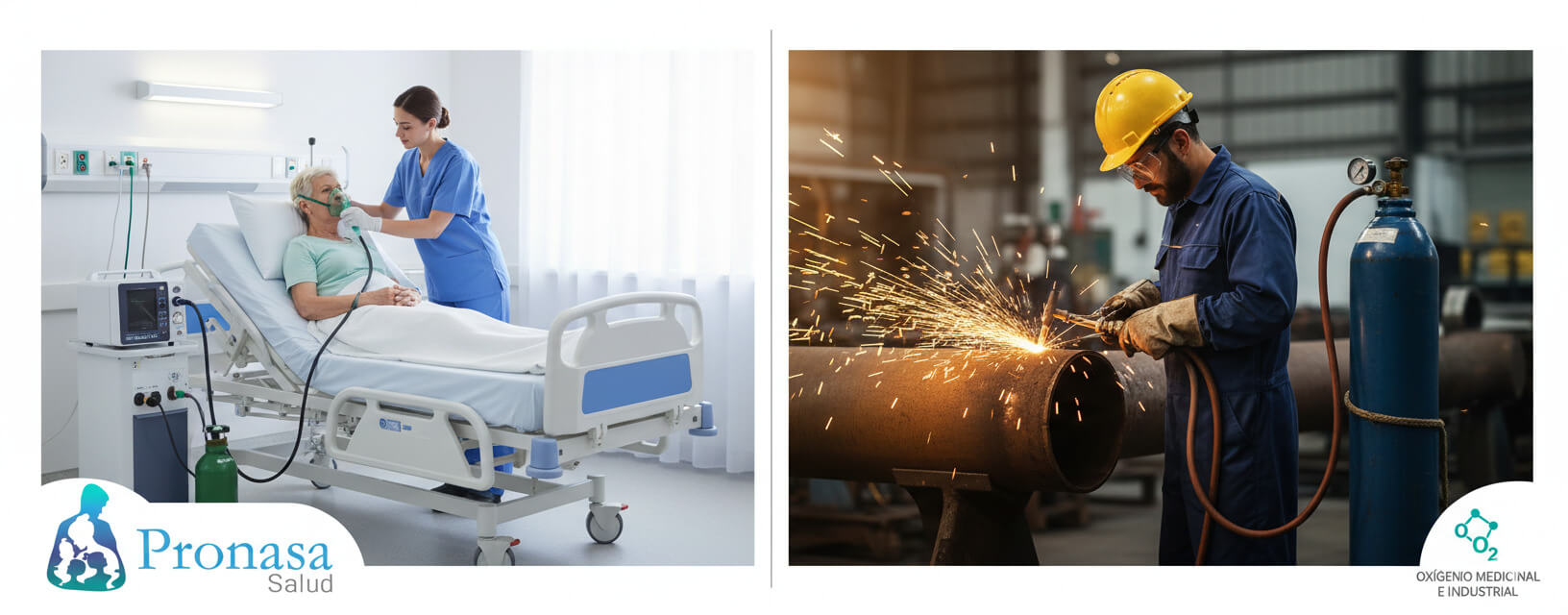 Diferencias entre oxígeno medicinal y oxígeno industrial: Lo que debes saber